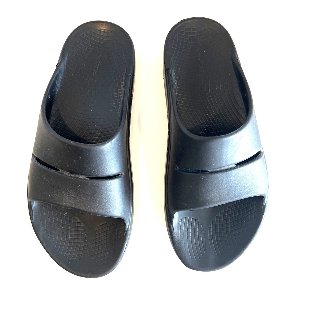 OOFOS  Black Slide Recovery Sandals‎ Slides Men's EU  46 | US 13 Comfort